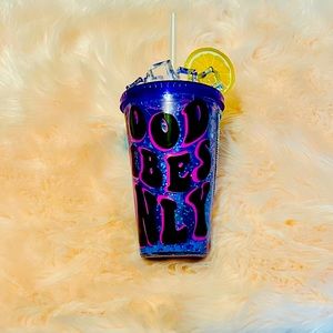 Good vibes only double wall acrylic tumbler